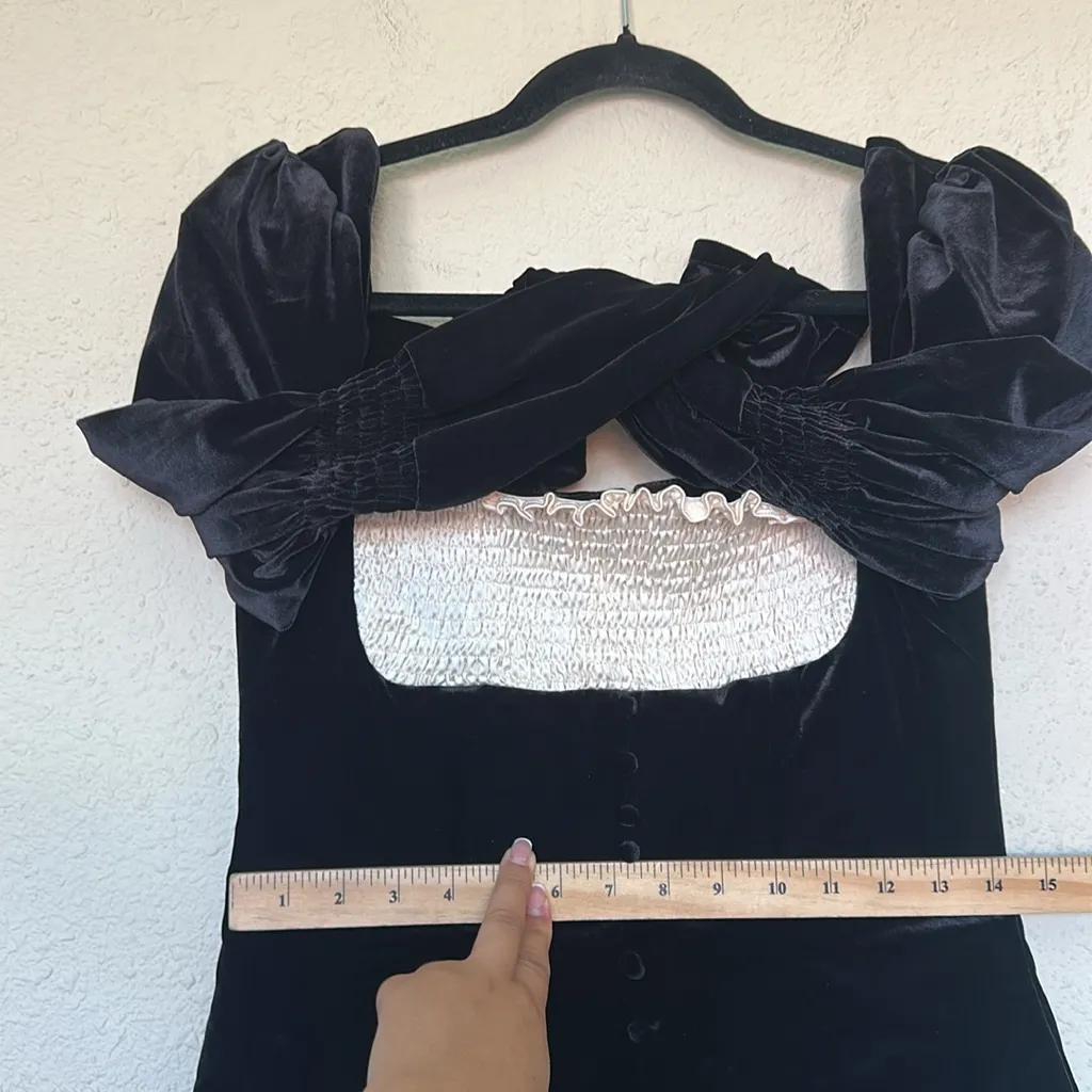 HOUSE OF CB size M  'Azaria' Black &‎ Vintage Cream Mini Dress NWOT - Image 6