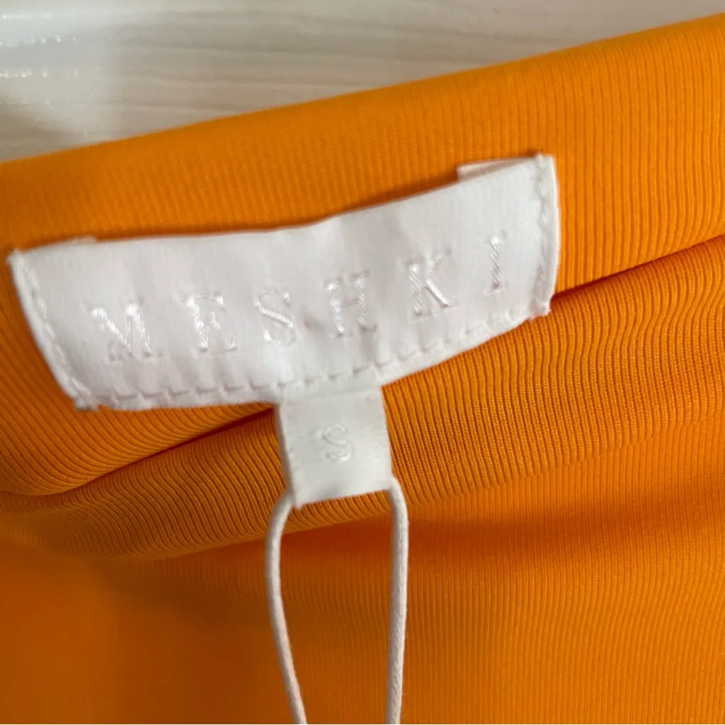 Meshki Basics Charley Tangerine Midi Skirt Size Small NEW - Image 5