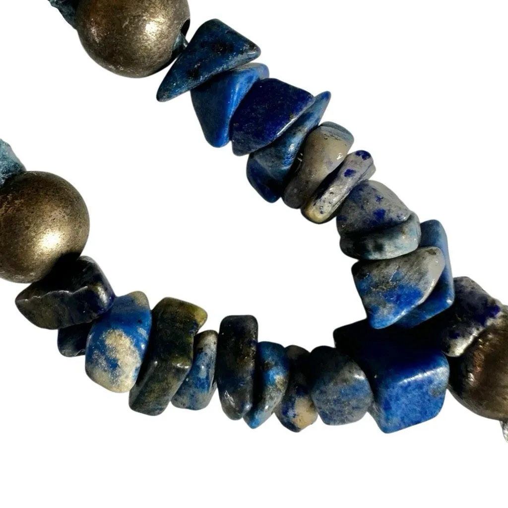 Artisan Blue Sodalite Pendant Necklace on Suede Cord - Image 7