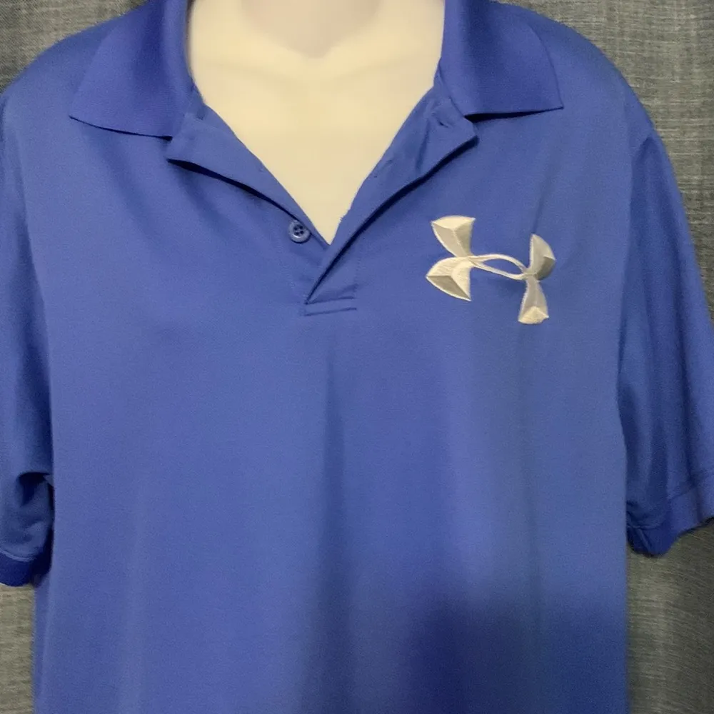 Ladies size Large Blue Under Armour Polo Style Shirt - Image 2