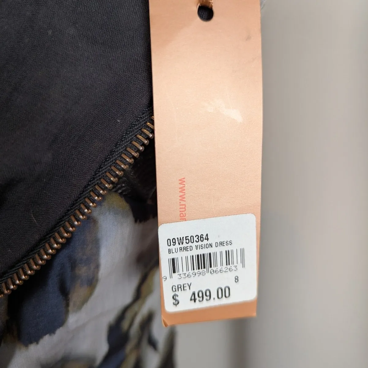 Manning Cartell Blurred Vision Floral Print Sheath Dress Gray Blue Size 4 - Image 6