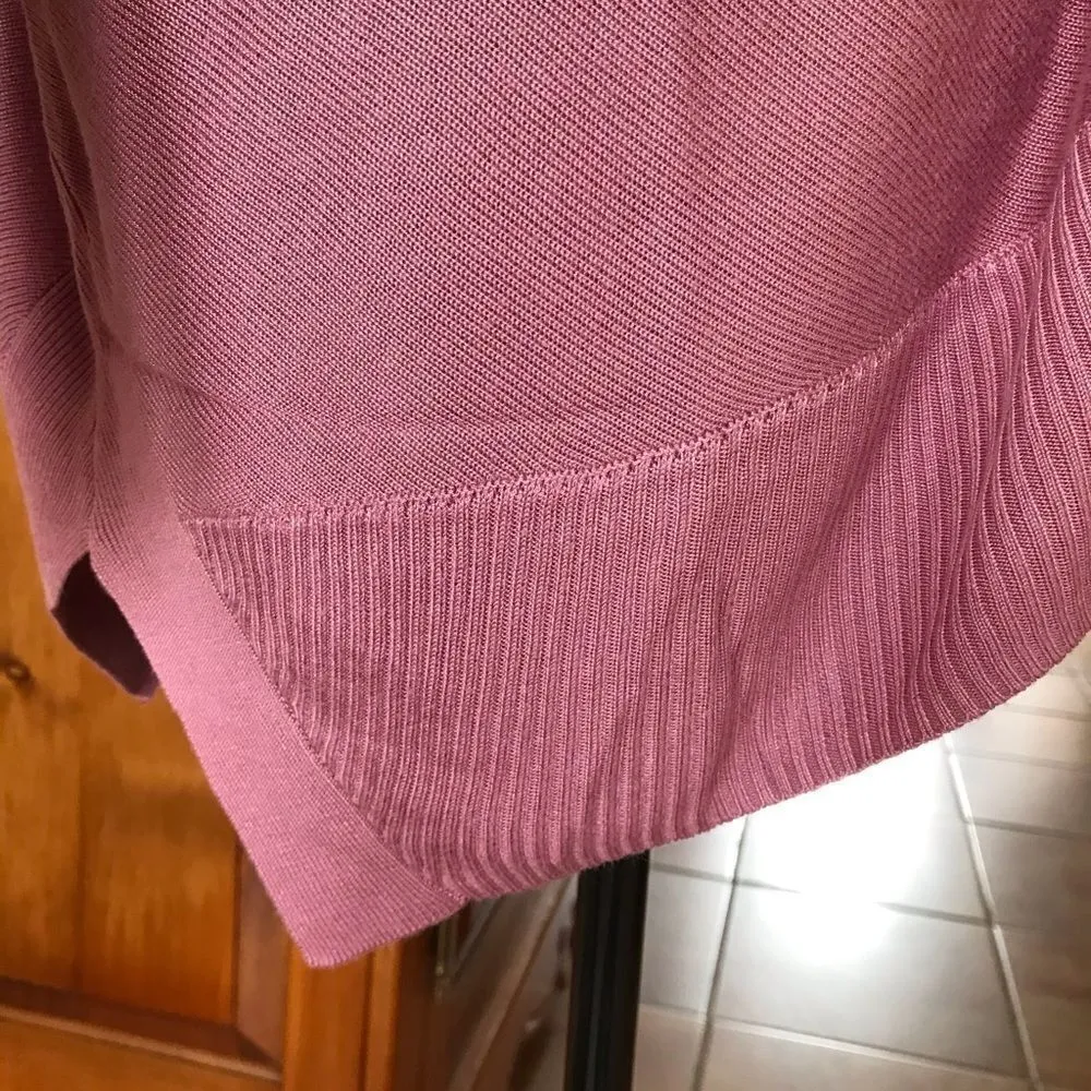 STITCHDROP tunic hoodie gathering front and back sweater size L Barbie c… Pink Size L - Image 9