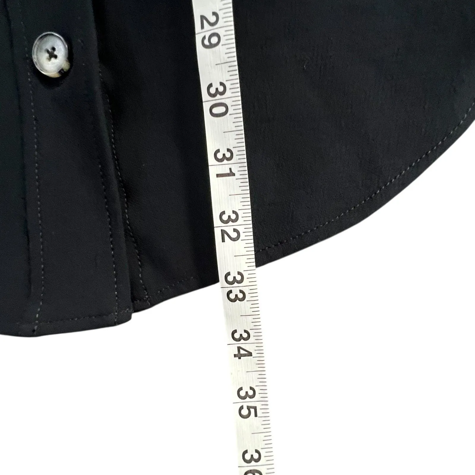 Aritzia Wilfred The Ganna Jacket Womens Large Black Shacket Button Front Pockets - Image 11