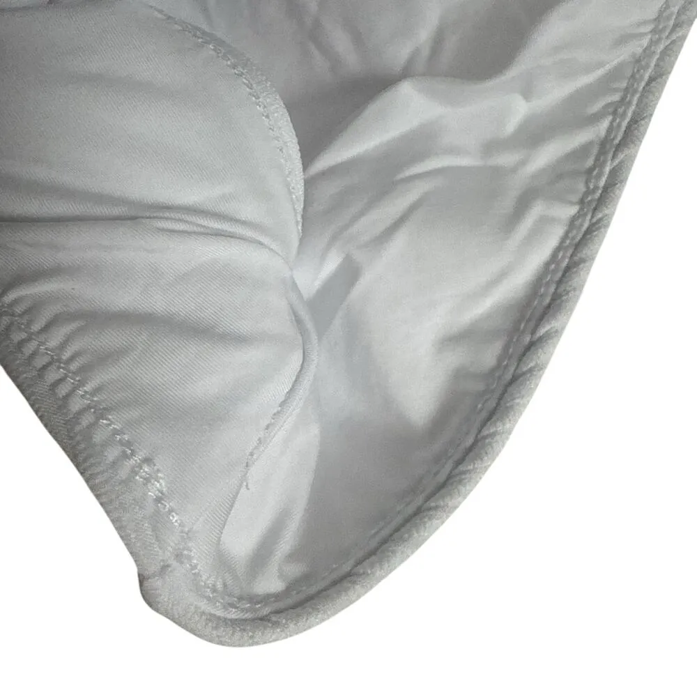 Becca Rebecca Virtue White Moon Ridge Hipster Adela Ribbed Bikini Bottoms Large - Image 4