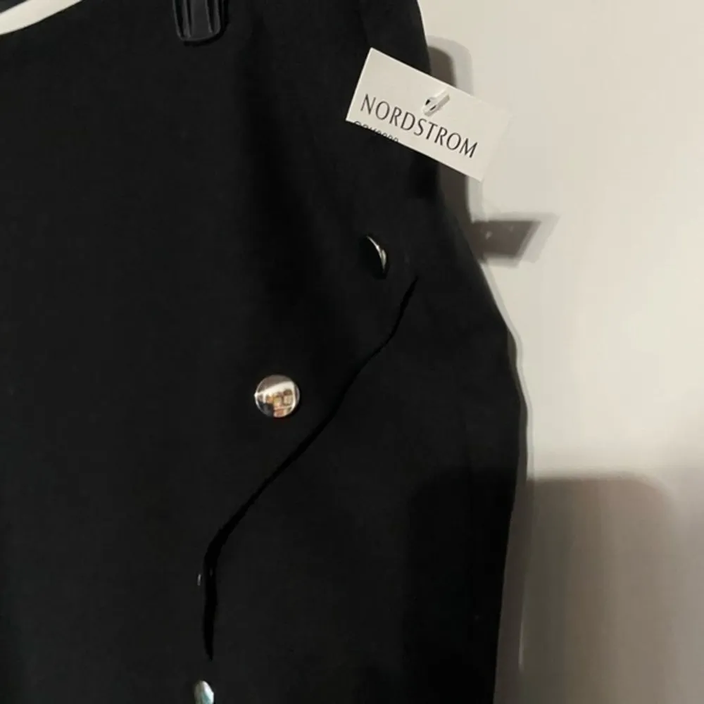 Rebecca Minkoff Camilla Asymmetrical Black Pencil Skirt Size 10 NWT - Image 5