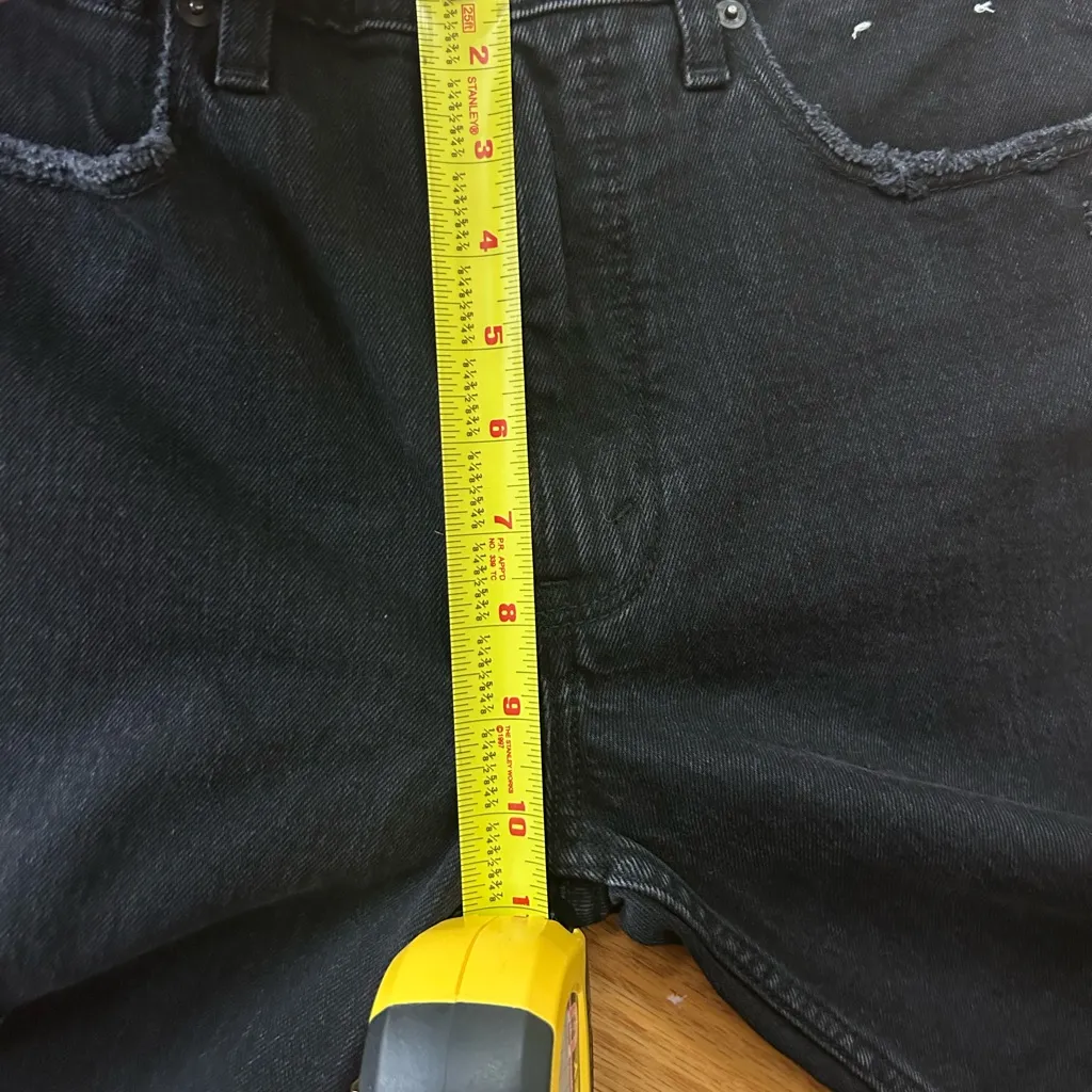 NWT Abercrombie & Fitch Jeans Size 26 Short Skinny High Rise Black Distressed - Image 8