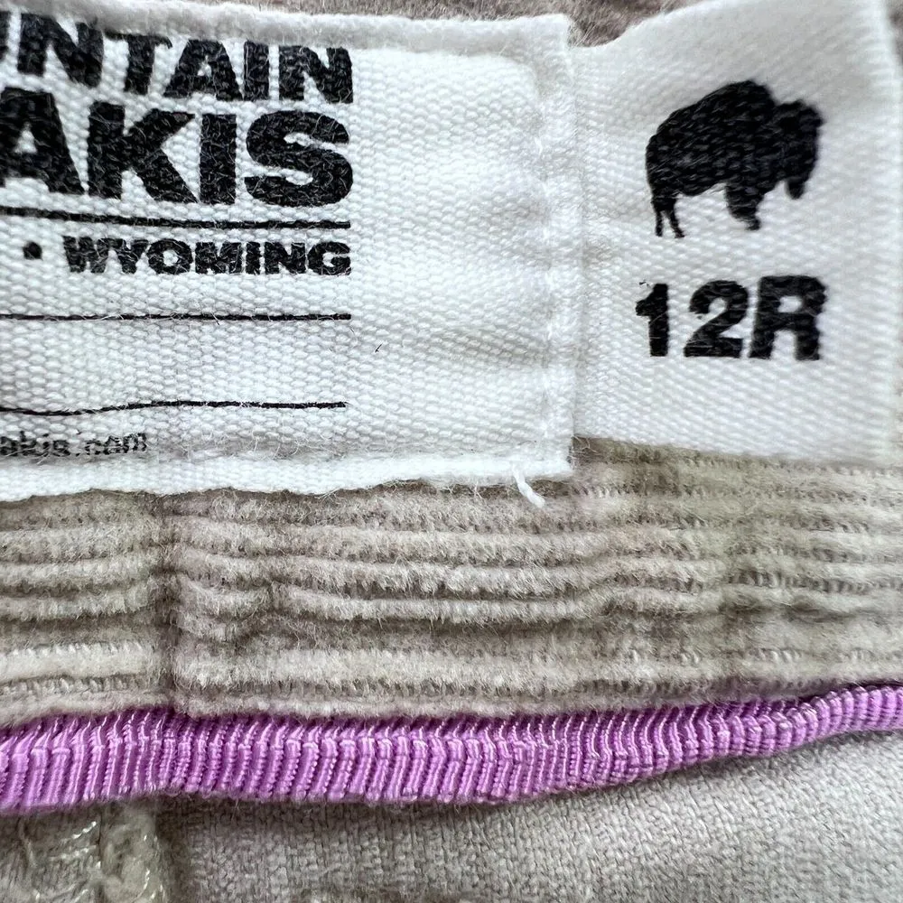 Mountain Khakis Pants Womens 12R Beige Classic Fit Canyon Corduroy‎ Straight Leg Tan Size 12 - Image 6