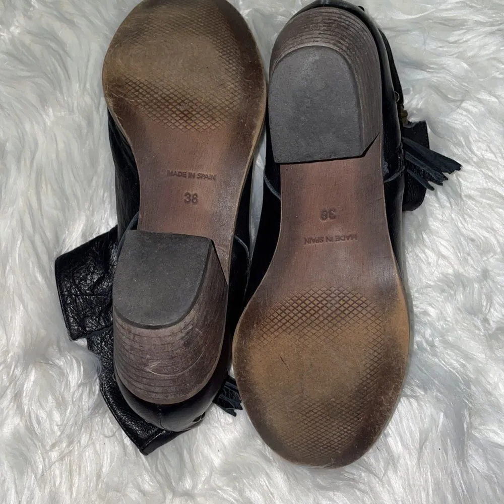 Eric Michael Black Leather Studded Ankle Bootie - Image 8