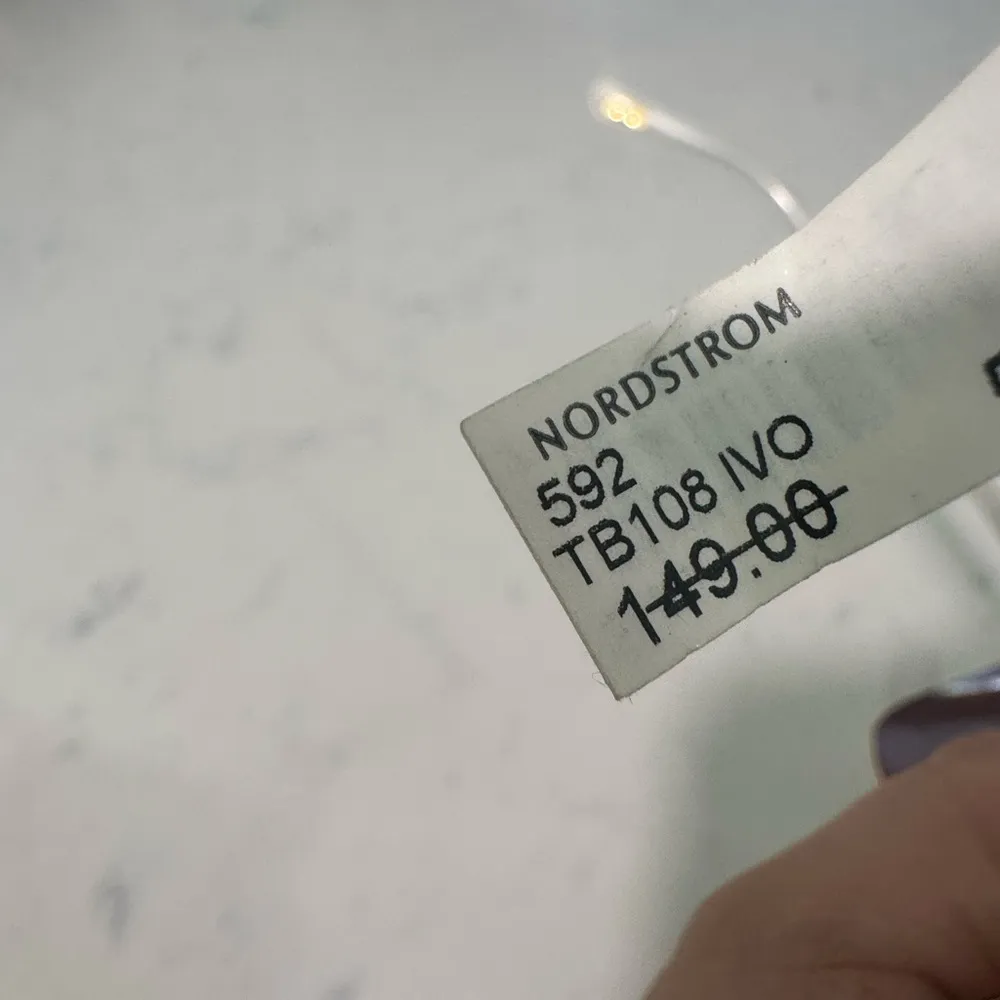 TED BAKER ivory  Rectangular Sunglasses with Dark Lenses - Image 6