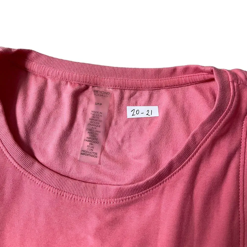 Beyond Yoga Pink Sleeveless Muscle Tee Women's Size Small | 20-21 - Image 5