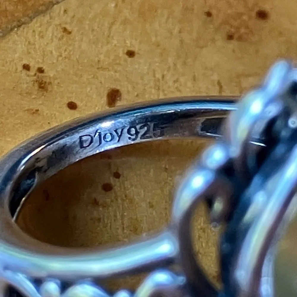 Natural Canary Opal Chrome Diopside Sterling Silver Ring Size 5 - Image 6