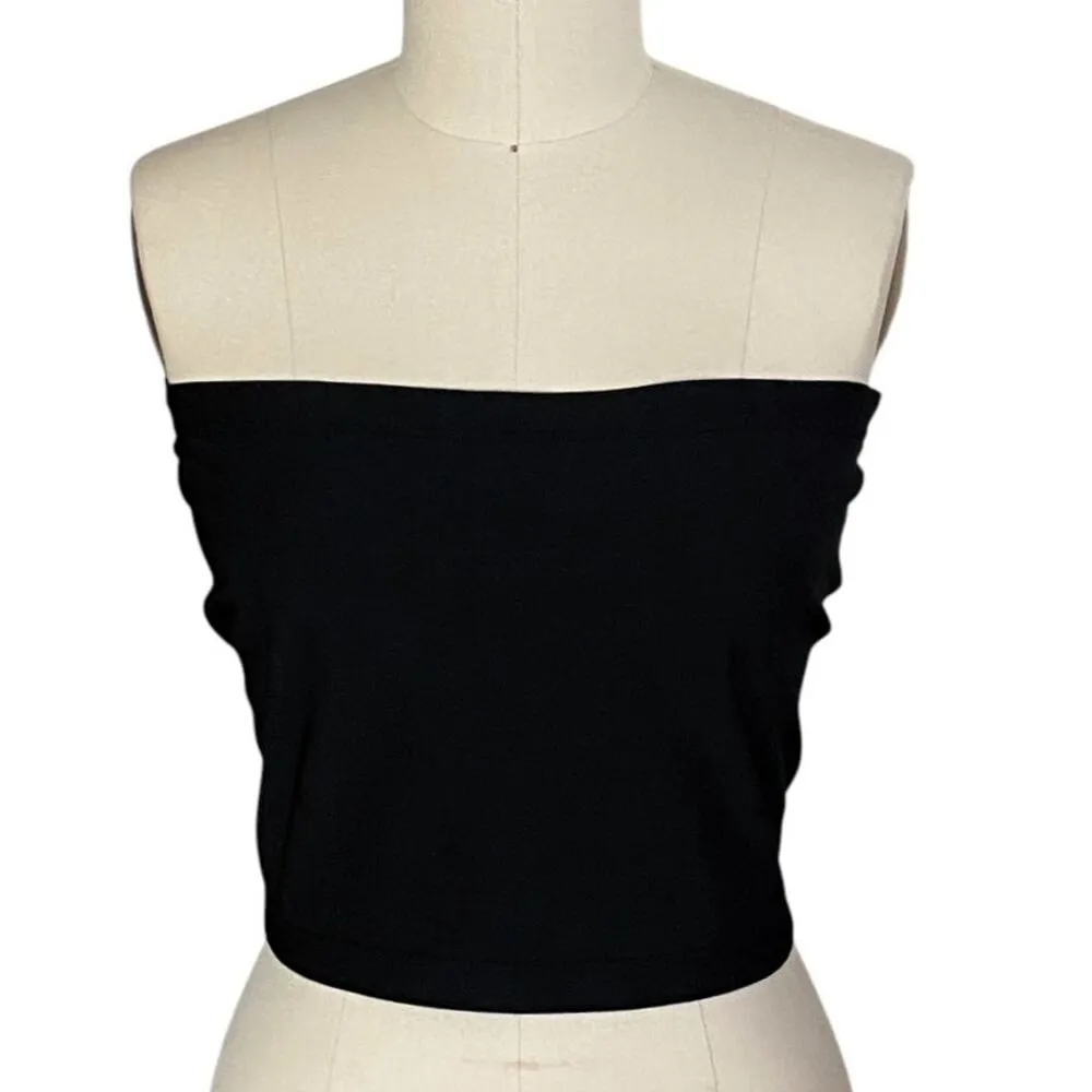 Black Bandeau Stretchy Wrap Infinity Top Skirt ~ Women's Plus Size 2X - Image 2