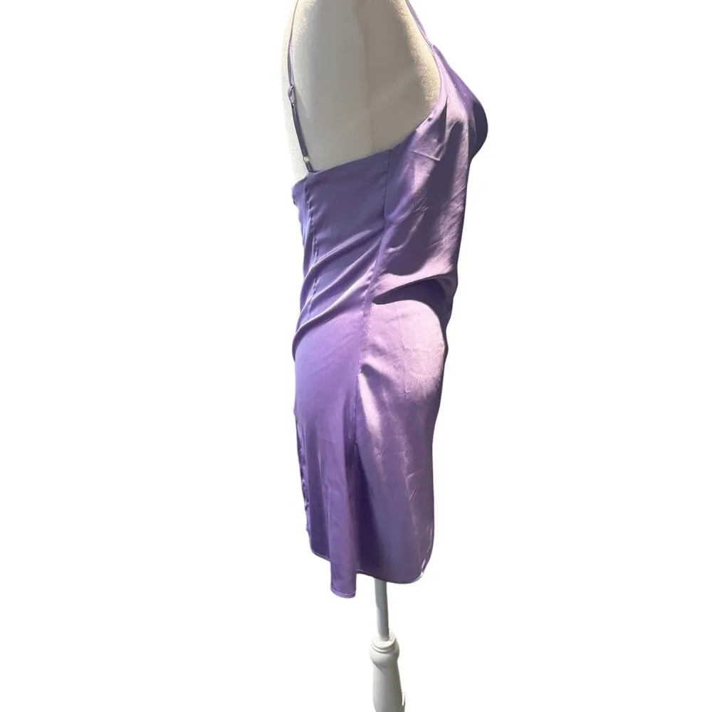 KNOW ONE CARES Lavender Slip Dress in Size Medium - Image 5