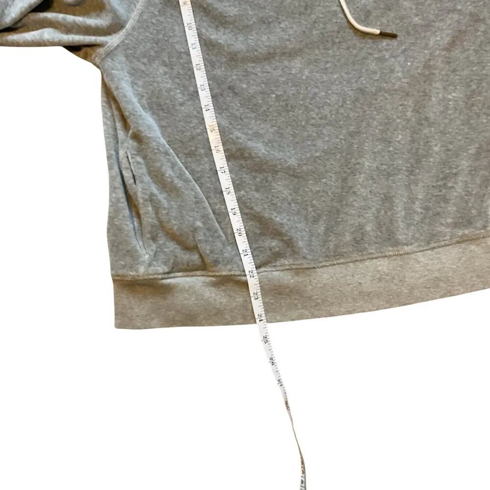 I. Crew Women’s Velour Pullover Hoodie. Gray. Size Large Gray - Image 6