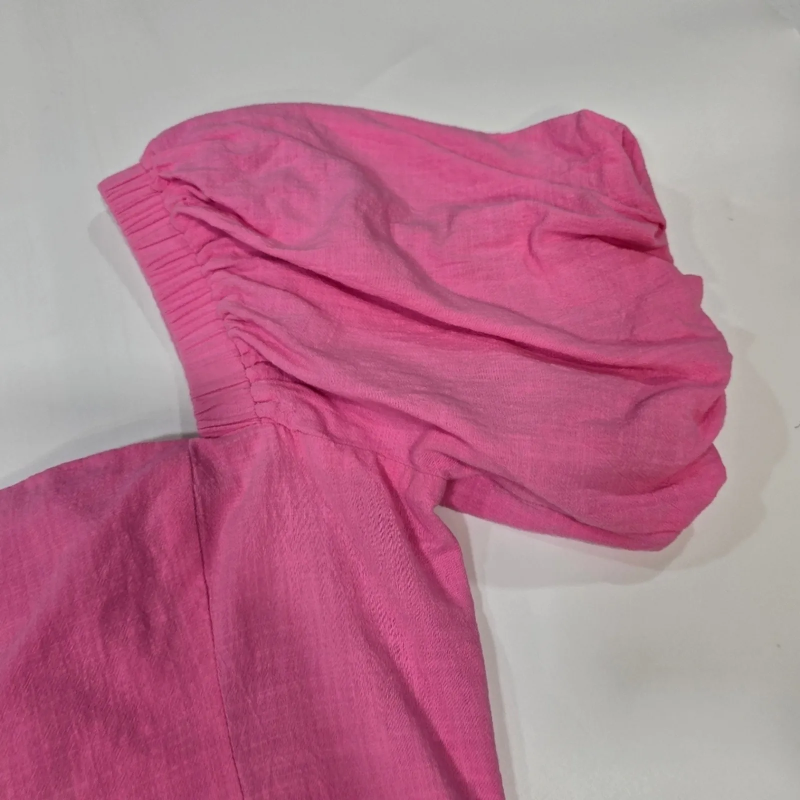 SNDYS x REVOLVE Tuscany Linen Dress in Bubblegum Small Pink - Image 7