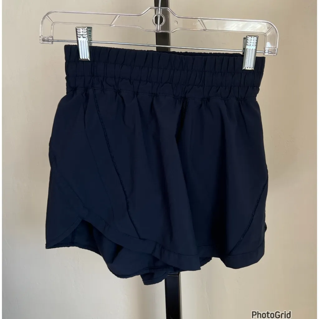 Lululemon Track That Short Navy Shorts size 4 5” - Image 3