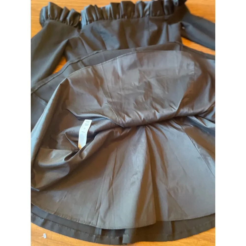 Cinq à Sept Tamra Off Shoulder Long Sleeve Mini Dress in Black Size 10 - Image 12