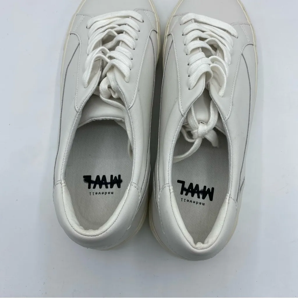 Madewell Sidewalk Low-Top Sneakers‎ White womens Size 9 men’s size 7.5 unisex - Image 3