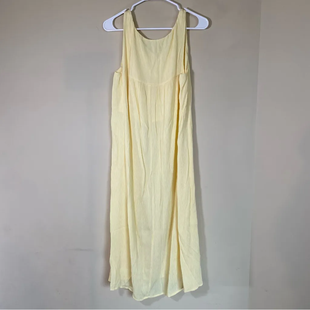 Everlane The Naia Ripple Midi Tank Dress In Pastel‎ Yellow - Image 9