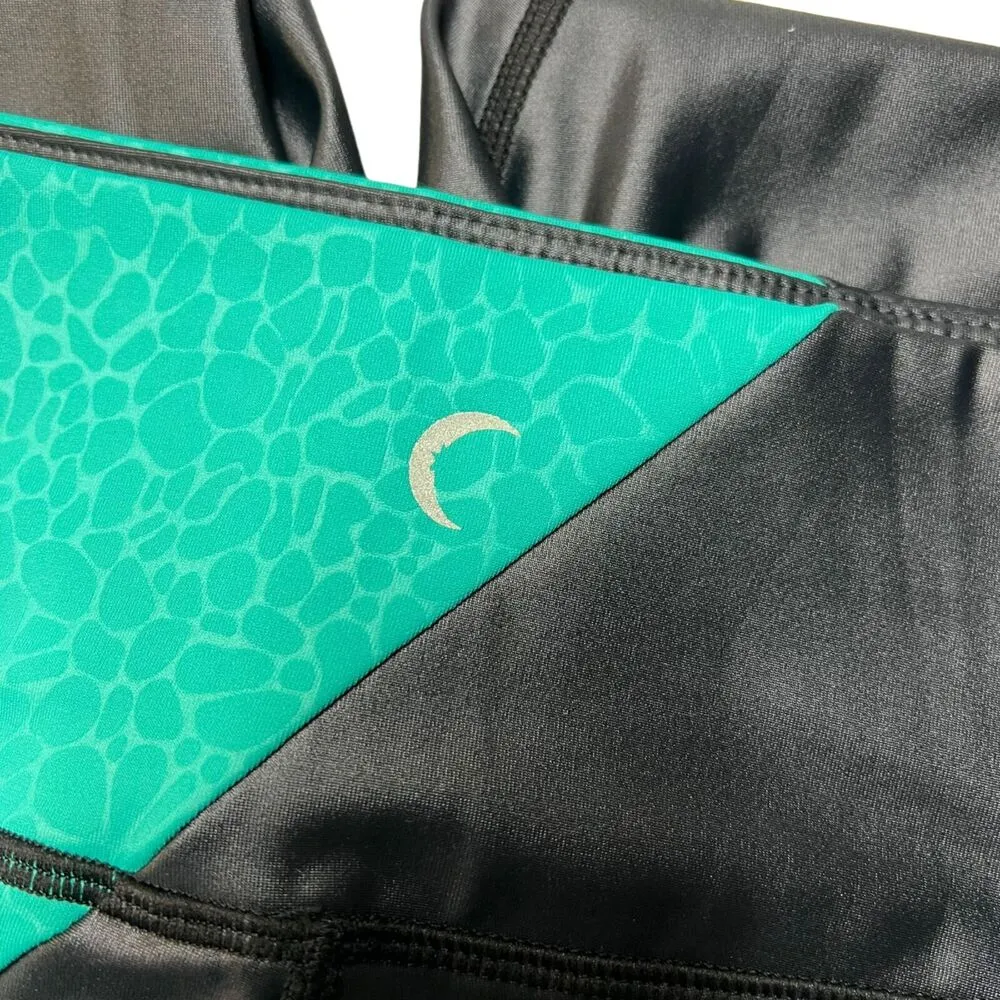 Zyia Active Womens Legging Light N Tight Hi Rise Jade River Stone Metallic Sz 20 - Image 7