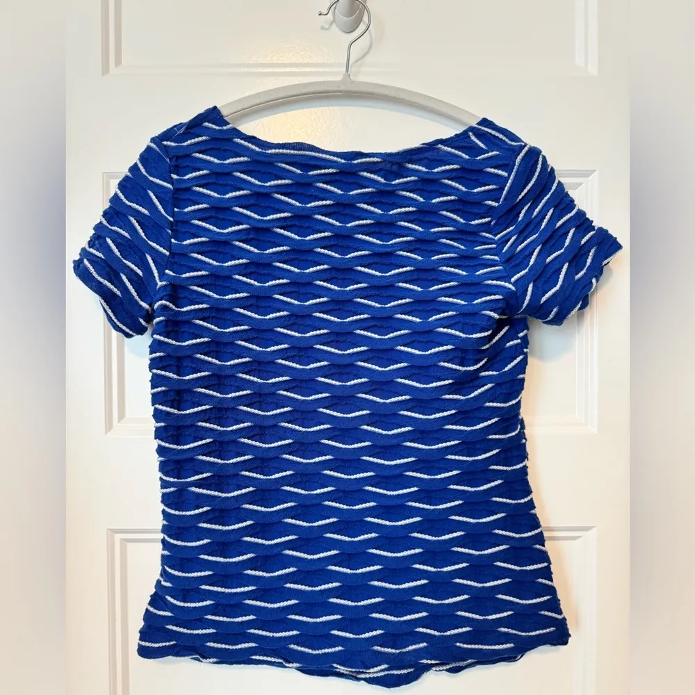 NWT A.U.W. As You Wish Top Size Small Blue - Image 2