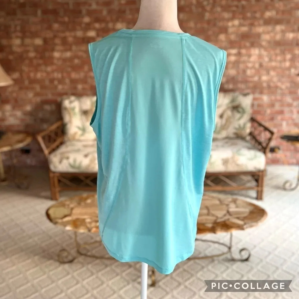 Avia Tank Top Mesh Sports Tank Top XL (14/16) Blue Activewear Athleisure - Image 7