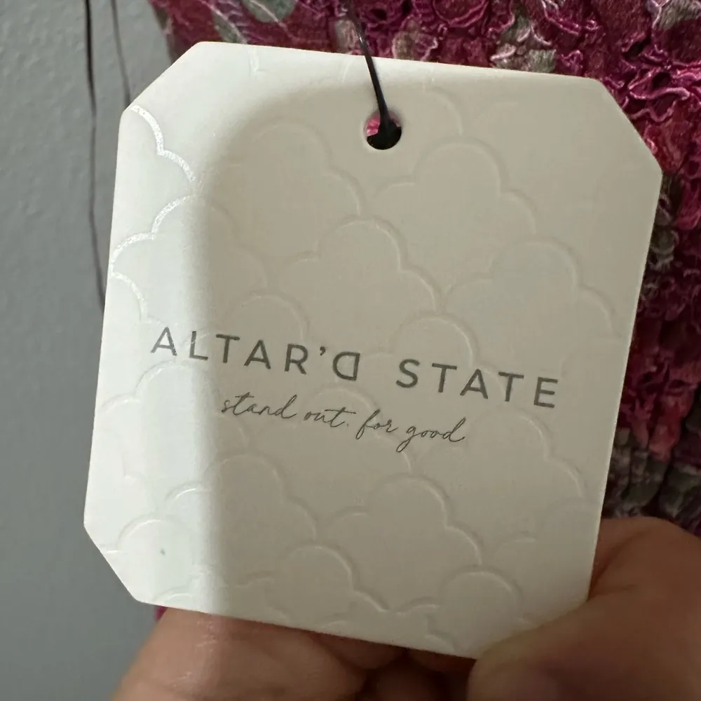 New with tags Deep Pink Cut-Out Sundress with Spaghetti Straps for Wedding Guest - Image 8