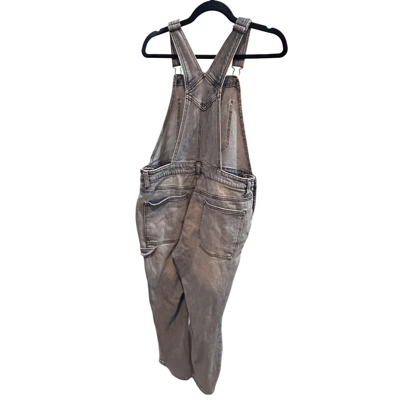 Wild Fable  Women Distressed Denim Overalls Light Wash Size Medium - Image 6