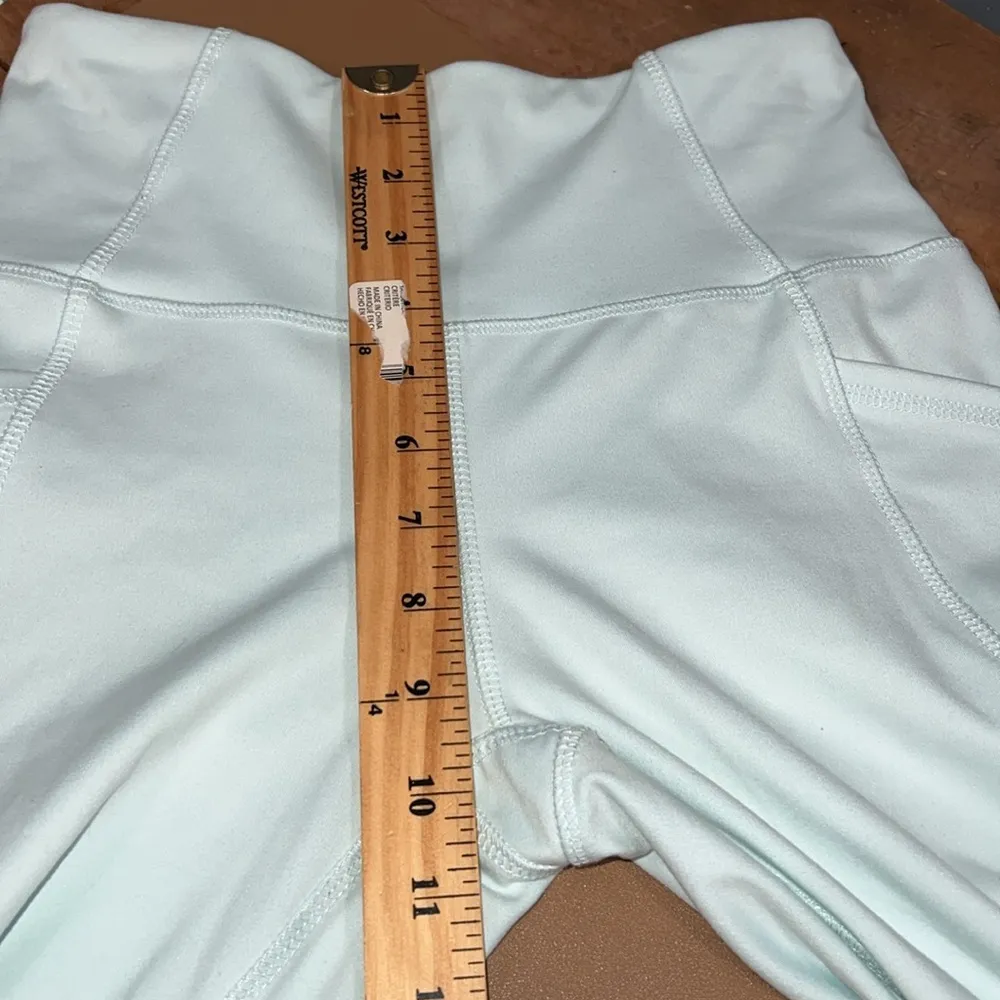 DANSKIN size small shirred 7/8 legging aqua flow wicking moisture control 4 way - Image 4