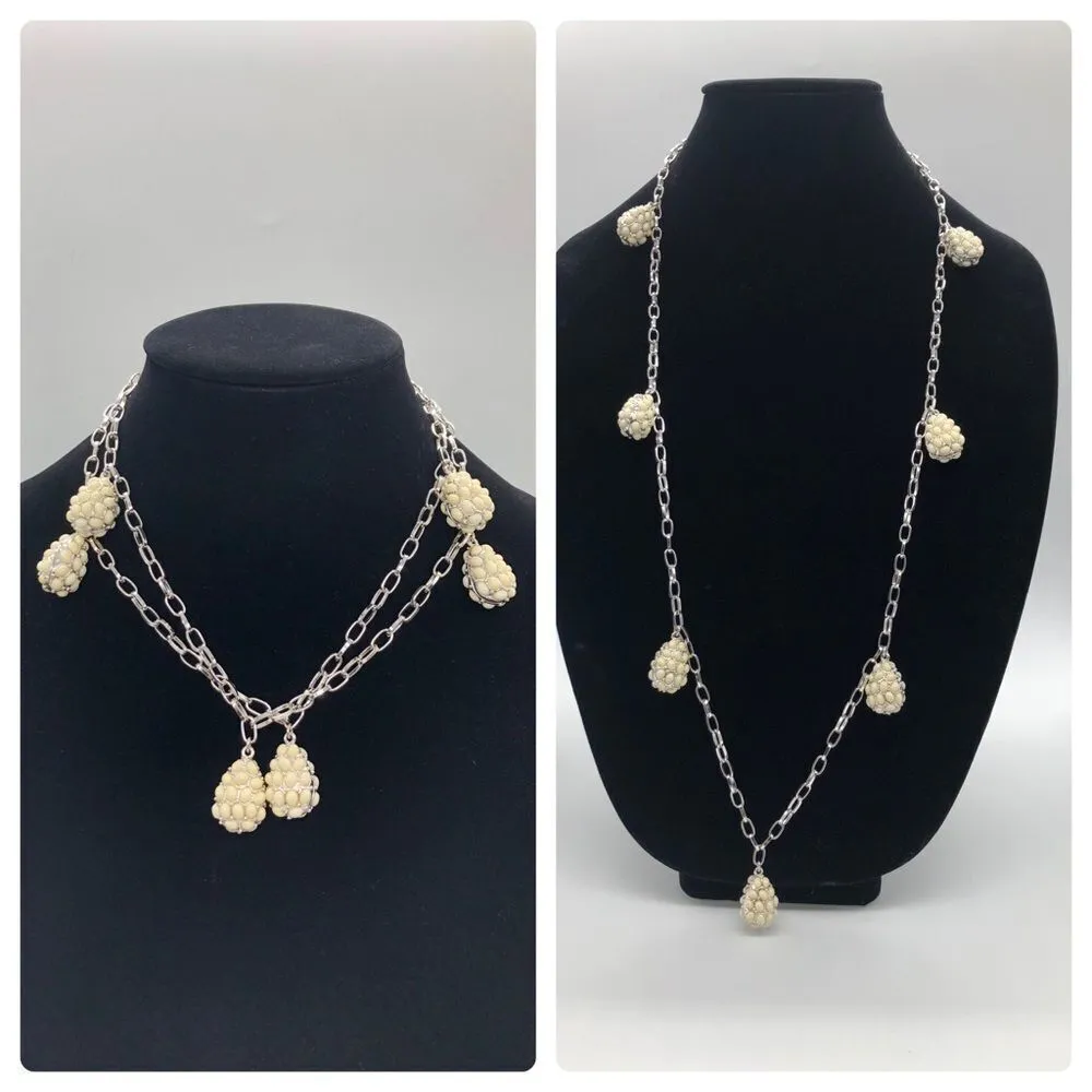 Liz Claiborne Necklace and Bracelet Set Silvertone - Image 3