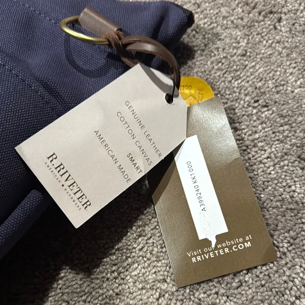 R. Riveter The Ada Canvas Tote Blue - Image 11