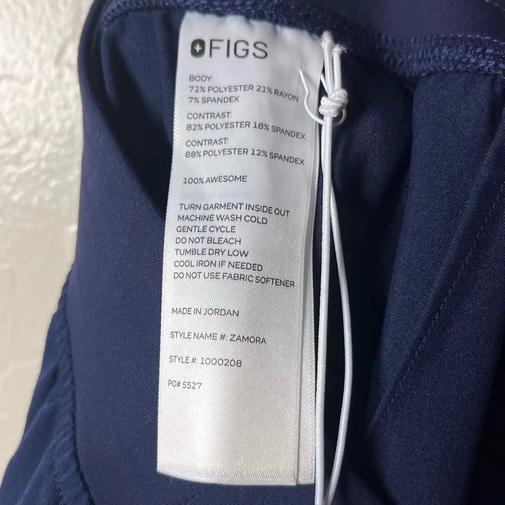 FIGS Navy Zamora Jogger Scrub Pants Size S/T - Image 7