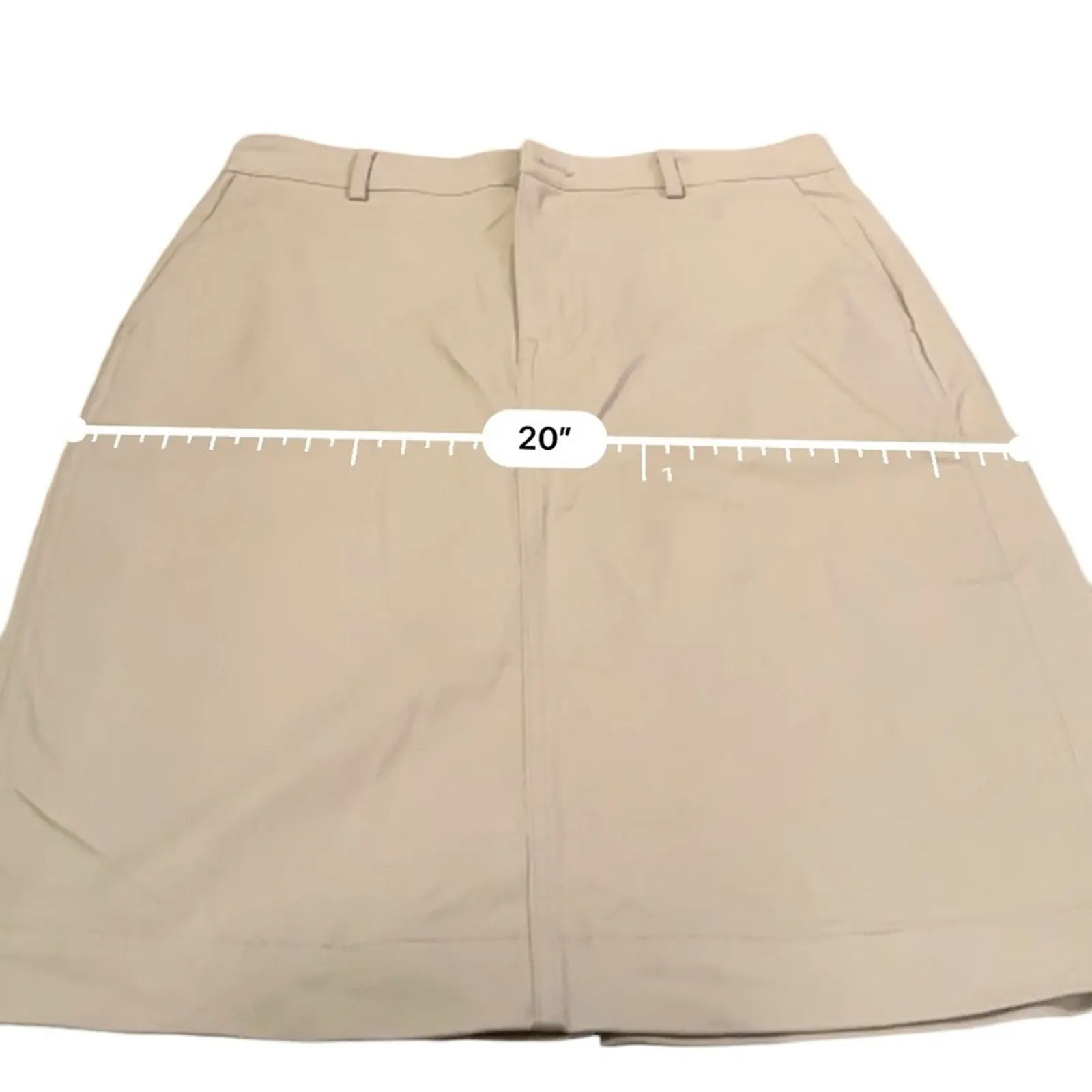 J. Crew Factory‎ Chino Khaki Tan Pencil Skirt Sz 10 NEW - Image 9