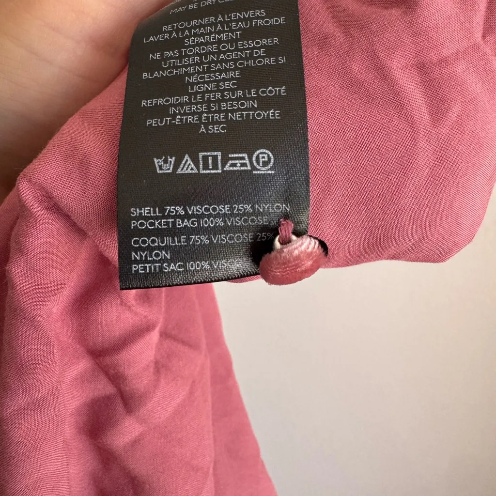 Maeve by Anthropologie Pink Black Bow Velour A-Line Mini Dress Women XS Coquette - Image 8