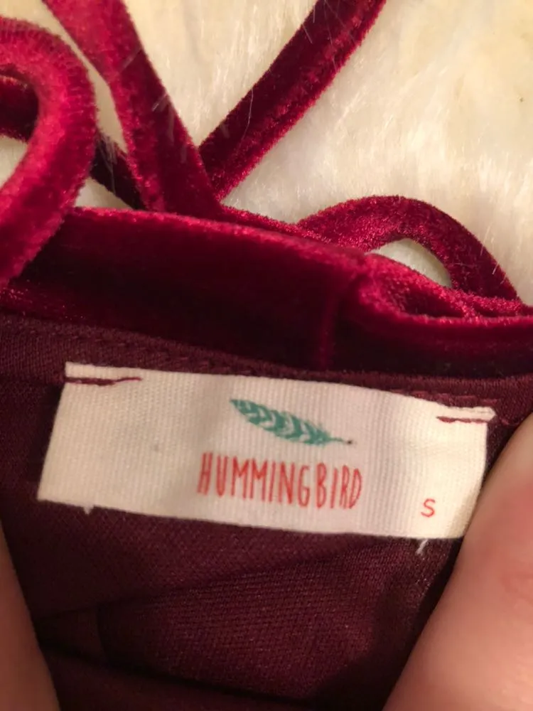 Red Velvet Dress - Image 5