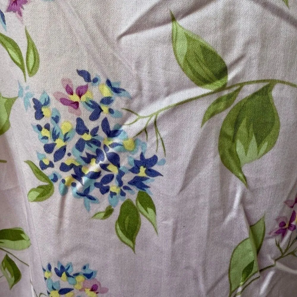 Tabi International Lavender Floral Sleeveless Cotton Midi Dress 20 Purple Size undefined - Image 7