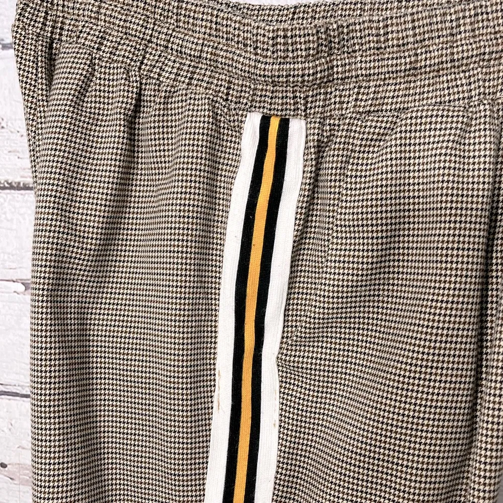 WILD FABLE Houndstooth Check Pull On Joggers w Side Stripe-Medium - Image 3