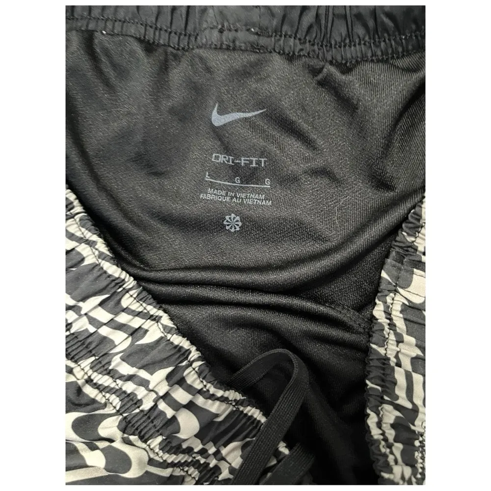 Nike Large Swoosh Gray & Black Shorts - Image 3