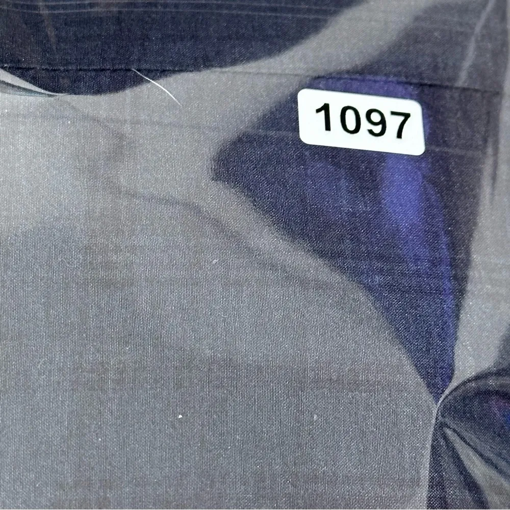 Splendid for Bergdorf Goodman 5th Floor M Navy Blue Tie Neck Cotton Silk Shirt - Image 8