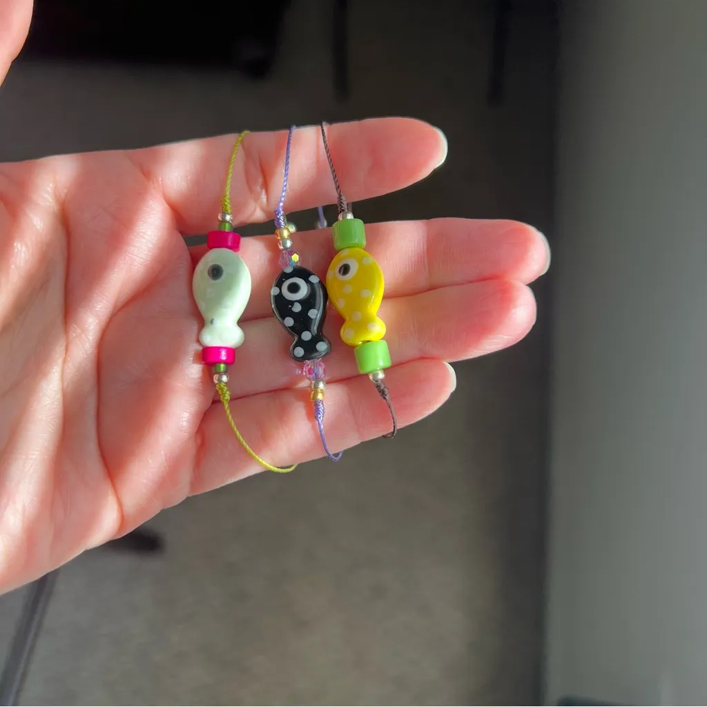 Colorful Fish Beaded Adjustable Bracelets - Image 3