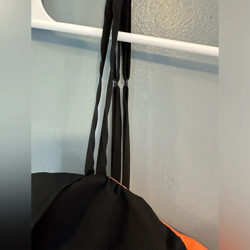 Fiorucci‎ Tiered Mini Dress NWT Size XS Ice Cream Pin Orange Pink Black - Image 3