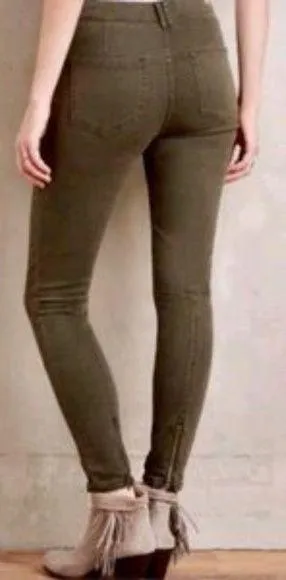 Pilcro & The Letterpress Anthropologie Superscript Pant Dark Green - Image 2