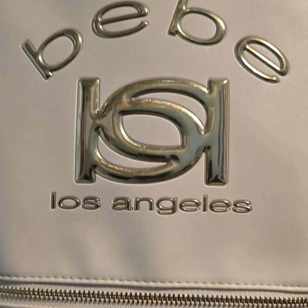 Bebe Cream Backpack with Gold Accents - Image 4