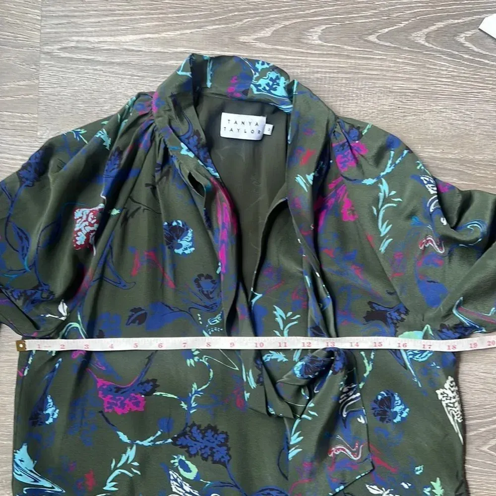 TANYA TAYLOR  Giovanna Floral silk blouse - Image 10