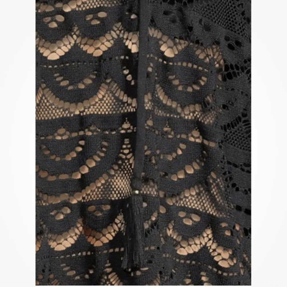 TIME and TRU Black Swim Coverup Size XL 16-18 Womens Loose Style Polyester New - Image 4