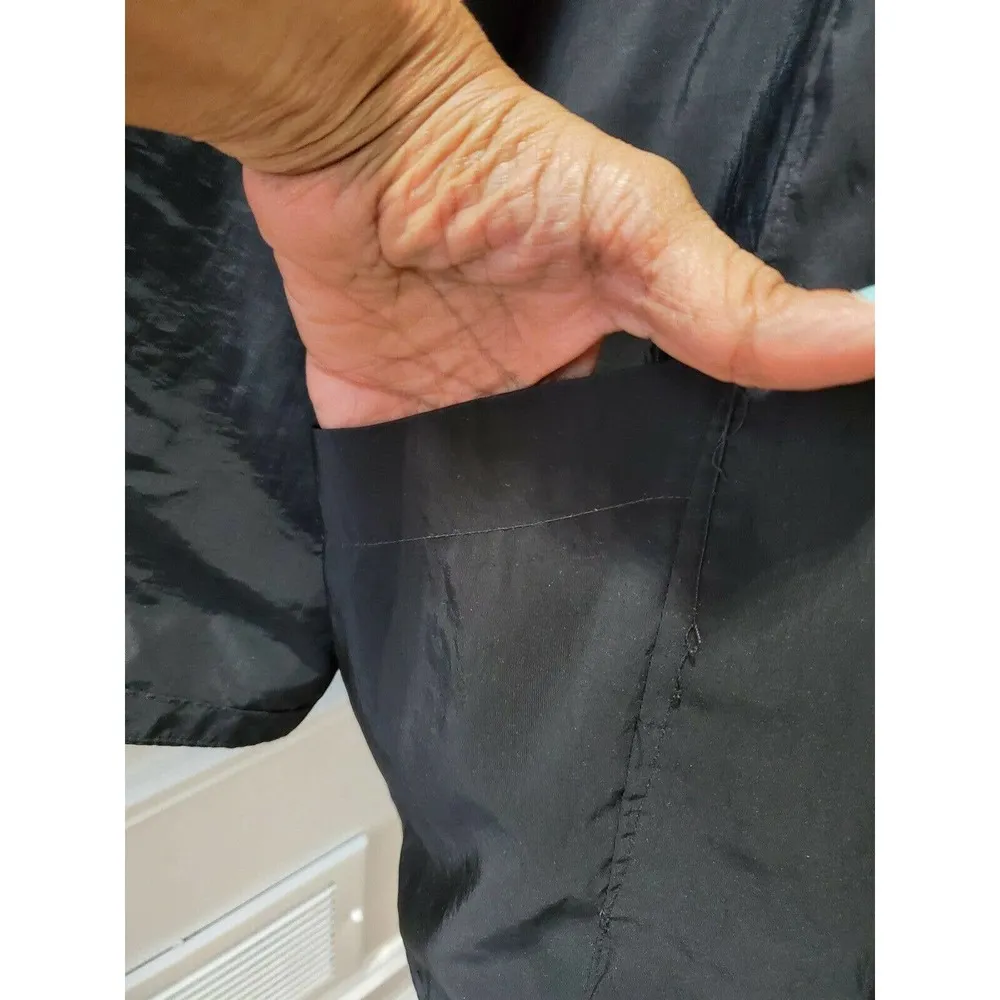 Bag It Women's Black Polyester Long Sleeve Full Zip Front Casual Jacket Size L Size L - Image 4