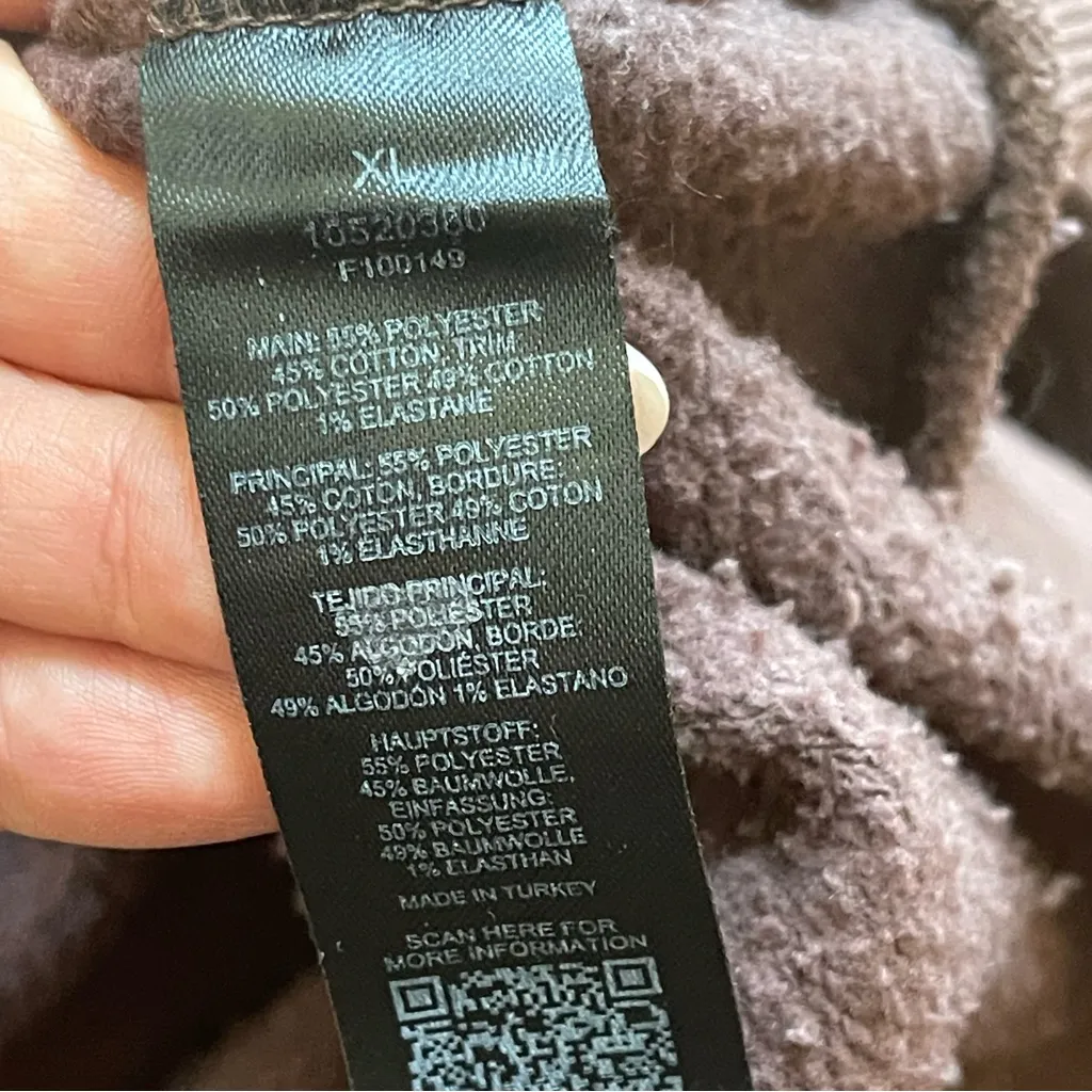 COLLUSION Unisex Lounge cotton blend set pants & sweat shirt hoodie brown pink Size XL - Image 9