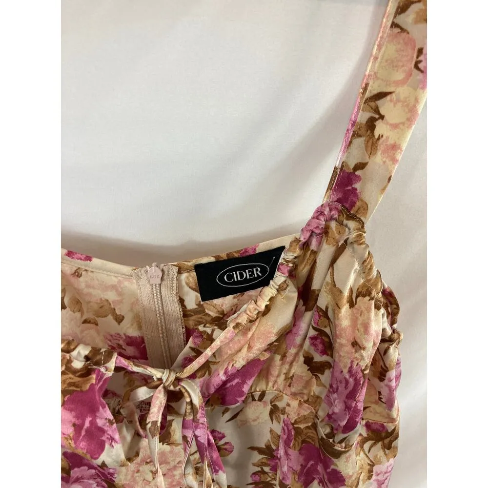 Cider Floral Print Dress Size Large - Image 3