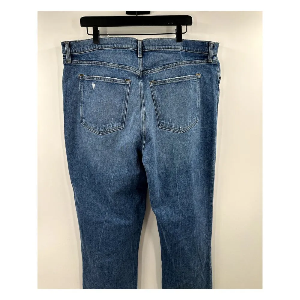Abercrombie & Fitch Ultra 90s High Rise Distressed Jean Size 34/18 Tall NWT - Image 7