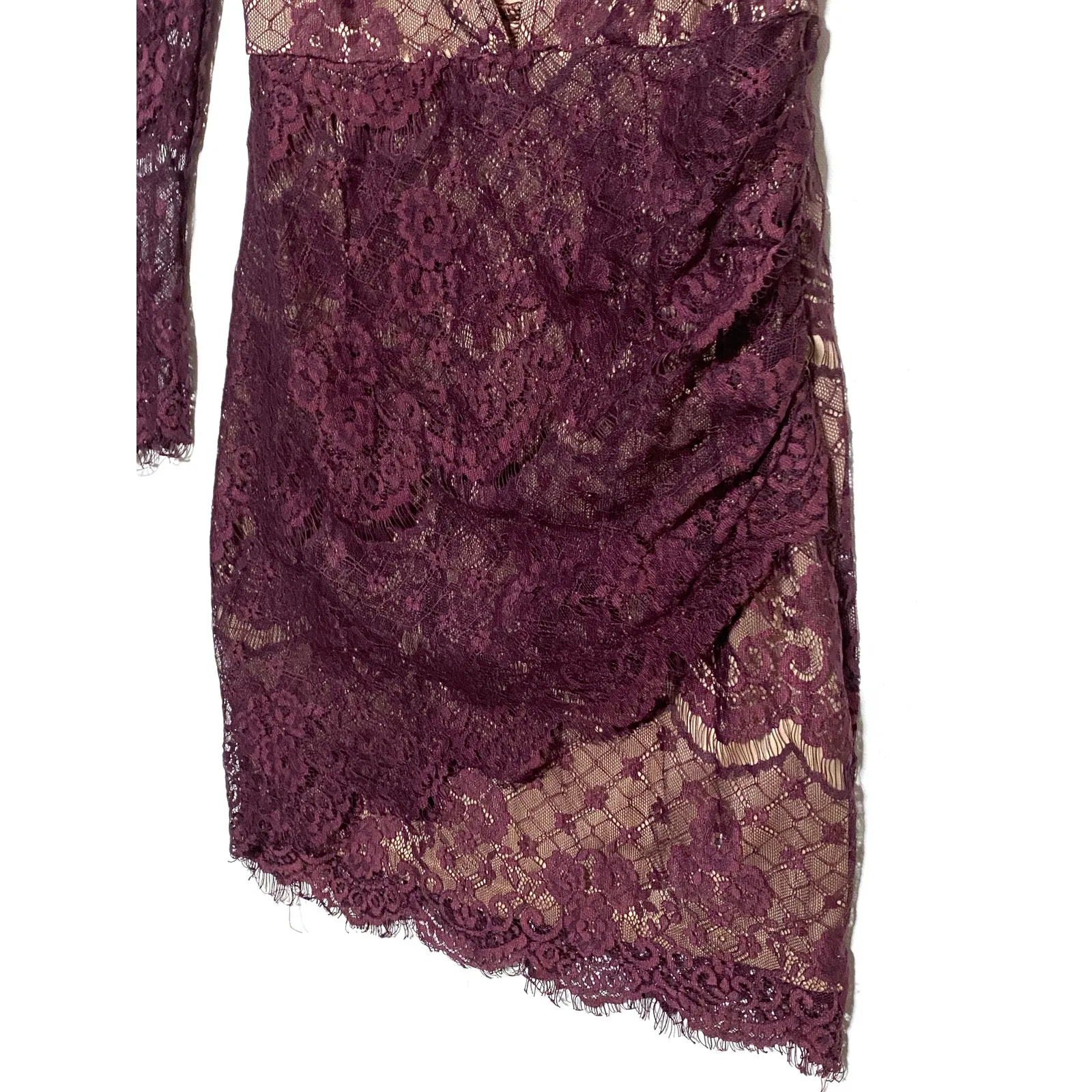 Charlotte Russe Mini Dress S Y2K Nude Lace Whimisgoth Fairy Grunge Dark Romantic - Image 6